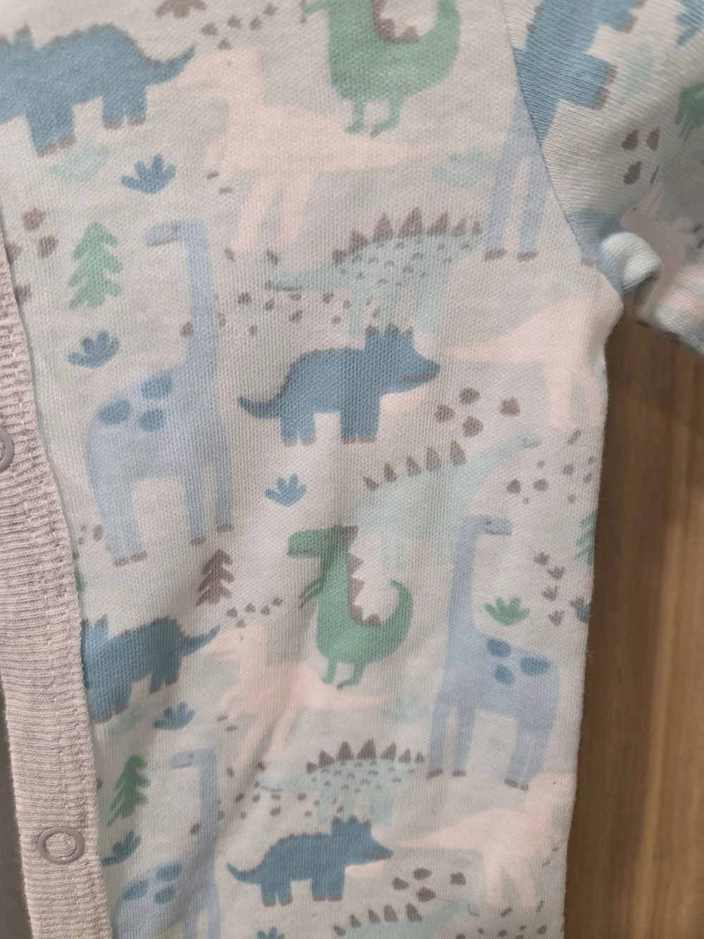 **BUNDLE & SAVE** Baby One-Piece with Blue & Green Dino Print